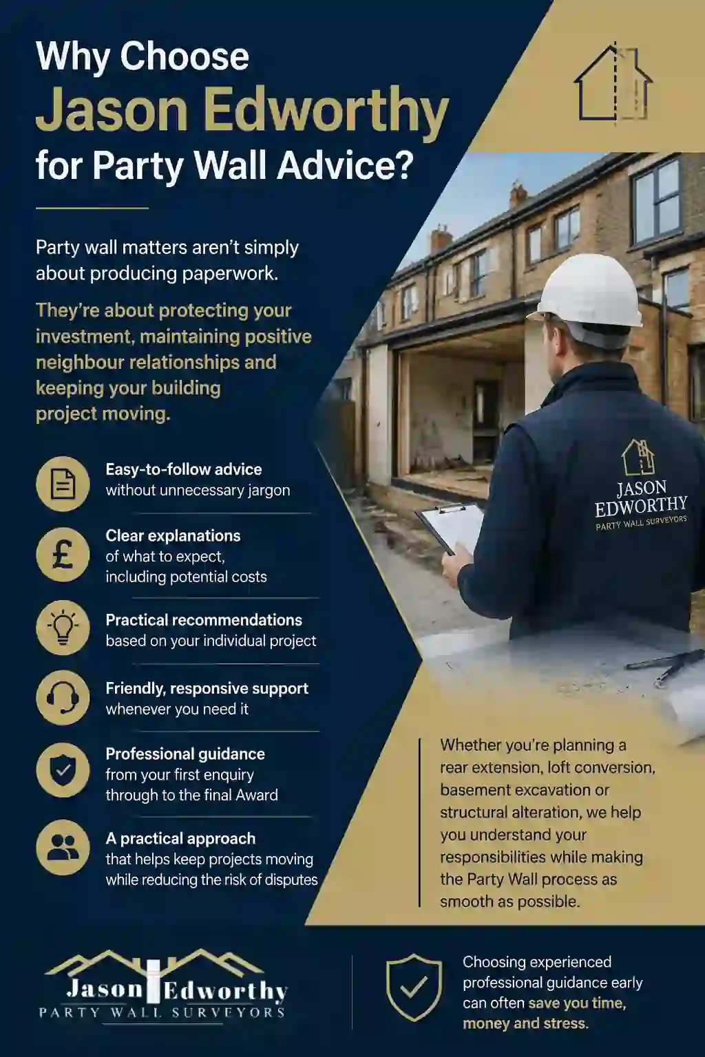 Why Choose Jason Edworthy for Party Wall Advice Surrey?